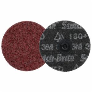 Scotch-Brite Roloc Precision Heavy Duty Surface Conditioning Disc, HD-DS, Medium 150+, TS, 4 in, 25/Carton, 100 ea/Caseimage