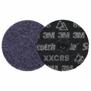 Scotch-Brite Roloc Precision Heavy Duty Surface Conditioning Disc, HD-DS, X-Extra Coarse 60+, TS, 4 in, 25/Carton, 100 ea/Caseimage