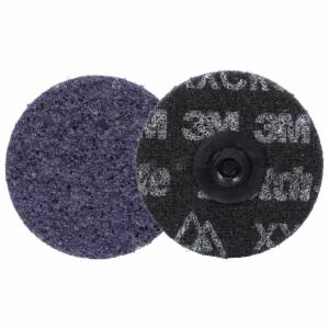 Scotch-Brite Roloc Precision Heavy Duty Surface Conditioning Disc, HD-DS, X-Extra Coarse 60+, TS, 3 in, 25/Carton, 100 ea/Caseimage
