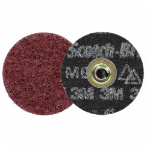 Scotch-Brite Roloc Precision Heavy Duty Surface Conditioning Disc, HD-DM, Medium 150+, TSM, 3 in, 25/Carton, 100 ea/Caseimage