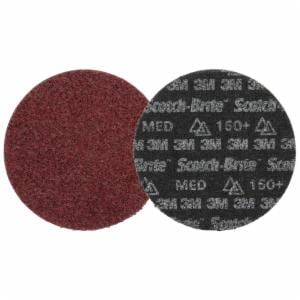 Scotch-Brite Precision Heavy Duty Surface Conditioning Disc, HD-DH, Medium 150+, 4 in x NH, 100 ea/Caseimage