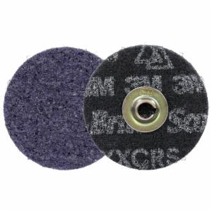 Scotch-Brite Roloc Precision Heavy Duty Surface Conditioning Disc, HD-DM, X-Extra Coarse 60+, TSM, 3 in, 25/Carton, 100 ea/Caseimage