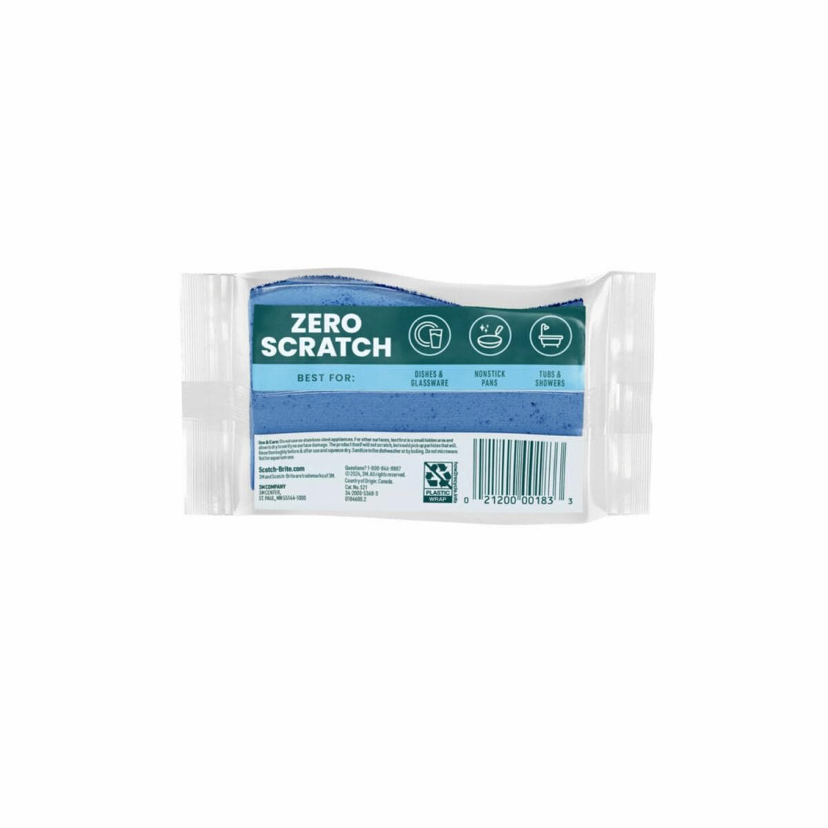 Scotch-Brite Zero Scratch Scrub Sponge 521