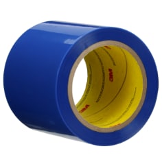 A roll of 3M Polyester Tape 8901, Blue, 4 in x 72 yd, 0.9 mil