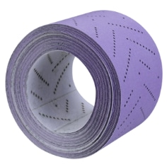 A 3M Cubitron II Hookit Clean Sanding Sheet Roll, 31489, 320+ grade, 80 mm x 12 m