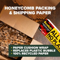 Scotch™ Cushion Lock Protective Wrap PCW-1230, 12 in x 30 ft (304 mm x 9.14 m)