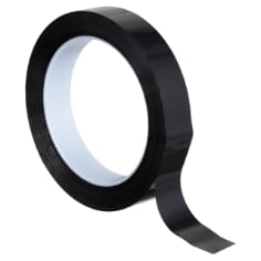 3M Polyester Film Tape 850, Black, 3/4 in x 72 yd, 1.9 mil, 48 Roll/Case