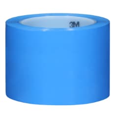 A roll of 3M Polyethylene Tape 483, Blue, 3 in x 36 yd