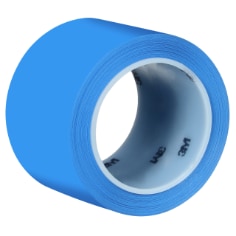 A roll of 3M Polyethylene Tape 483, Blue, 3 in x 36 yd