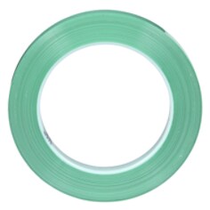 3M Polyester Tape 876, Green, 1/2 in x 72 yd, 3.1 mil