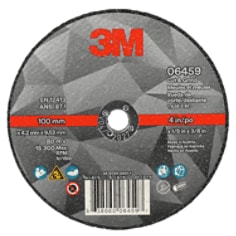 3M Cut & Grind Wheel, 06459, 36+, T1, 4 in x 1/8 in x 3/8 in