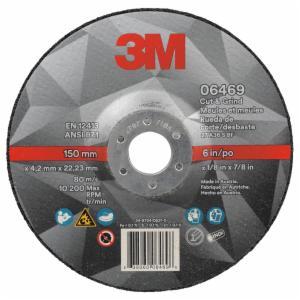 3M™ Cut & Grind Wheel, 06469, 36+, T27, 6 in x 1/8 in x 7/8 in, 10/Carton, 20 ea/Case image 3M™ Cut & Grind Wheel, 06469, 36+, T27, 6 in x 1/8 in x 7/8 in, 10/Carton, 20 ea/Caseimage