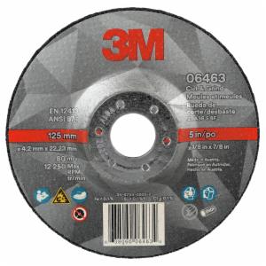 3M™ Cut & Grind Wheel, 06463, 36+, T27, 5 in x 1/8 in x 7/8 in, 10/Carton, 20 ea/Case image 3M™ Cut & Grind Wheel, 06463, 36+, T27, 5 in x 1/8 in x 7/8 in, 10/Carton, 20 ea/Caseimage