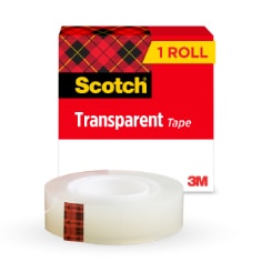 Scotch® Transparent Tape, 3/4 in. x 1296 in., 1 pack