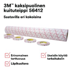 3M™ kaksipuolinen kuituteippi 56412