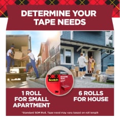 Scotch Secure Seal Packaging Tape, 3250-EF-8CC