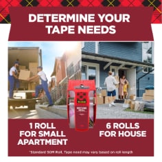 Scotch® Secure Seal Packaging Tape 141-500, 1.88 in x 500 in (48 mm x 12.7 m)