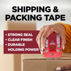 Scotch® Secure Seal Packaging Tape 141-500, 1.88 in x 500 in (48 mm x 12.7 m)