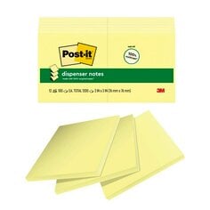 Post-it® Notes BN R330R-12, Canary Yellow, 76 mm x 76 mm, 100 Sheets