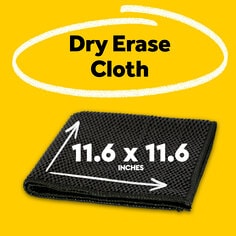 Post-it® Dry Erase Cleaning Cloth, 11.6 in x 11.6 in