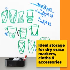 Post-it® Dry Erase Accessory Tray DEFTRAY, 1 Accessory Tray, 4 Strips