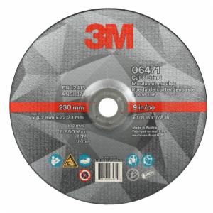 3M™ Cut & Grind Wheel, 06471, 36+, T27, 9 in x 1/8 in x 7/8 in, 10/Carton, 20 ea/Case image 3M™ Cut & Grind Wheel, 06471, 36+, T27, 9 in x 1/8 in x 7/8 in, 10/Carton, 20 ea/Caseimage