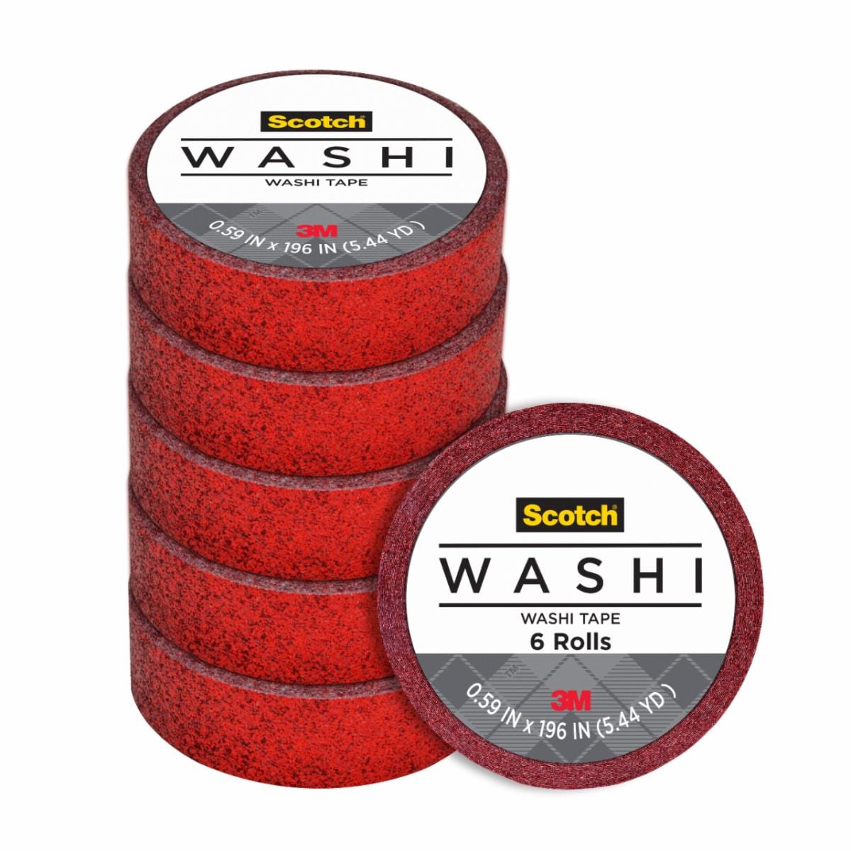 Scotch Expressions Glitter Tape C514-RED