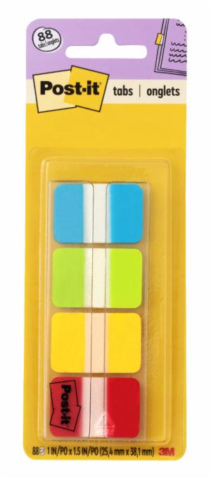 Post-it Tabs 686-ALYR1IN, 1 in. x 1.5 in. (25,4 mm x 38,1 mm)image
