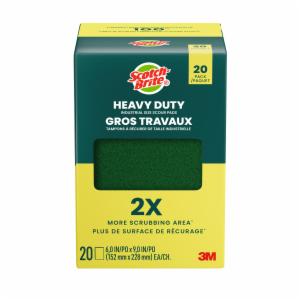 Scotch-Brite XL Heavy Duty Scour Pad 220-6X9-4L-C XL, 144/20image