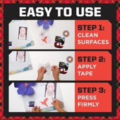 Scotch® poster tape removable steps 2024
