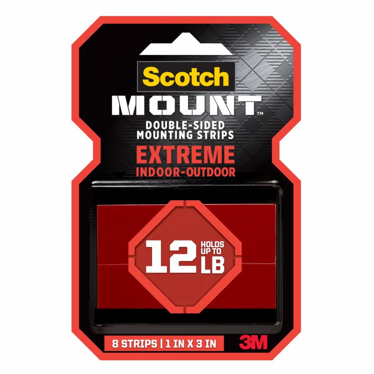 Scotch-Mount Extreme Double-Sided Mounting Strips 414H-ST