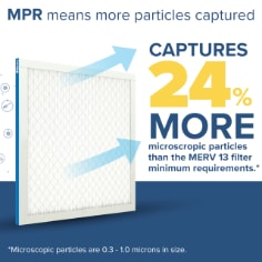 Filtrete™ MPR 1900 Air Filter, made by 3M, helps capture unwanted particles from your household air to contribute to a cleaner, fresher home environment.