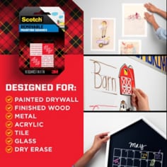 Scotch® mount tape removable 16pk surfaces 2024