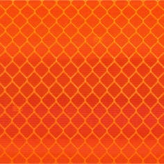 3M Flexible Prismatic Retroreflective Sheeting 3314i, Orange, Closeup Swatch