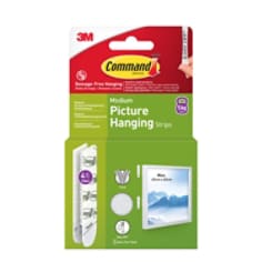 Command™ Tavelupphängningsstrips 17204WHI-4-UKN, vita, medium, 4 par (8 ...