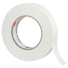 A roll of 3M Glass Cloth Electrical Tape 79, 1 in x 60 yd, White
