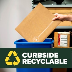 Scotch™ Curbside Recyclable Padded Mailer CR-0-1, 5.5 in x 9 in (139 mm x 228 mm), Size 0