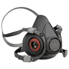 A 3M Reusable Half Mask Respirator, Large, 6300