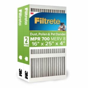 Filtrete Electrostatic Air Filter 700 MPR 701DP4-2, 16 in x 25 in x 4 in (40.6 cm x 63.5 cm x 10.1 cm) image Filtrete Electrostatic Air Filter 700 MPR 701DP4-2, 16 in x 25 in x 4 in (40.6 cm x 63.5 cm x 10.1 cm)image