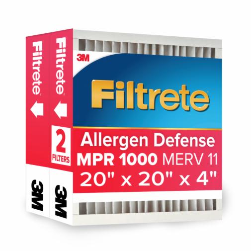 The Filtrete™ Allergen Defense Filter outperforms non-electrostatic pleated and washable filters at capturing microscopic allergens like dust, smoke, and smog particles and large allergens like mold spores and pet dander.