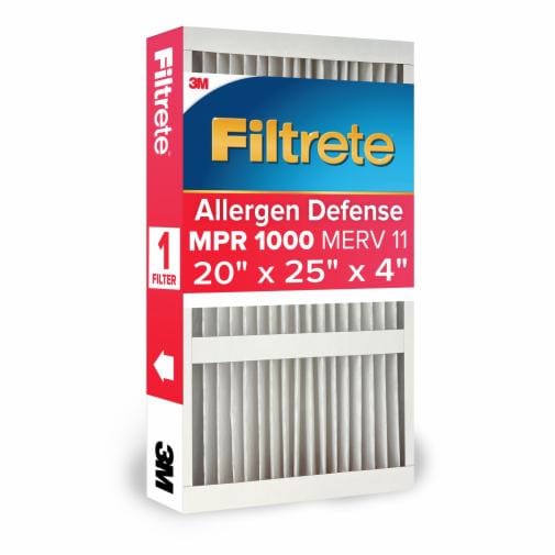 The Filtrete™ Allergen Defense Filter outperforms non-electrostatic pleated and washable filters at capturing microscopic allergens like dust, smoke, and smog particles and large allergens like mold spores and pet dander.