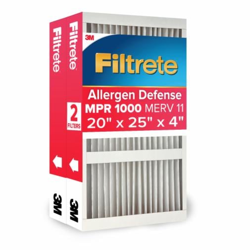 The Filtrete™ Allergen Defense Filter outperforms non-electrostatic pleated and washable filters at capturing microscopic allergens like dust, smoke, and smog particles and large allergens like mold spores and pet dander.