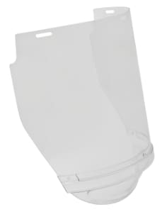 3M™ Thermoguard Plus Visor V9F418CG, with Chinguard, Clear, 1 mm Thickness,  25 mm x 400 mm