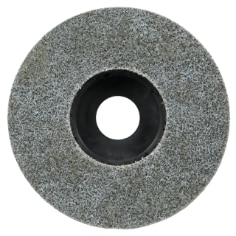 A Scotch-Brite Deburr and Finish Pro Unitized Disc, DP-UD, 6C Medium+, 4-1/2 in x 7/8 in, Type 27, Nylon