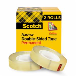 Scotch Double Sided Tape 665-2PK, 1/2 in x 900 in, 2pkimage