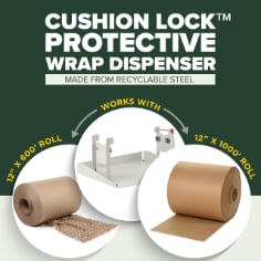 Scotch™ Cushion Lock Protective Wrap Dispenser PCW-121000-D-P, 15.4 in x 7.22 in x 11.9 in