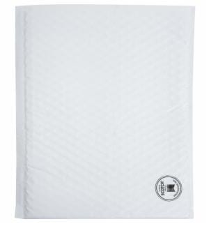 Scotch Poly Bubble Mailer, White, Extra Small Size 0 Inside Dimensions 6 IN x 9 IN, made with 50% recycled plastic 4pkimage