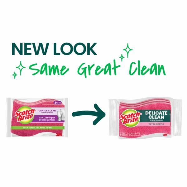 Scotch-Brite Delicate Clean Scrub Sponge DD-3-8