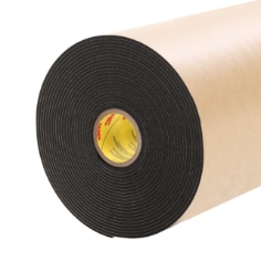 A roll of 3M Double Coated Polyethylene Foam Tape 4496B, Black