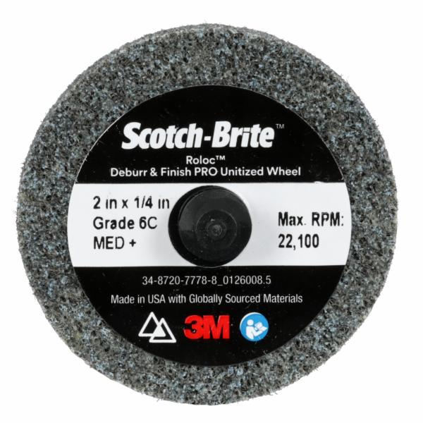 Scotch-Brite Roloc Deburr & Finish PRO Unitized Wheel